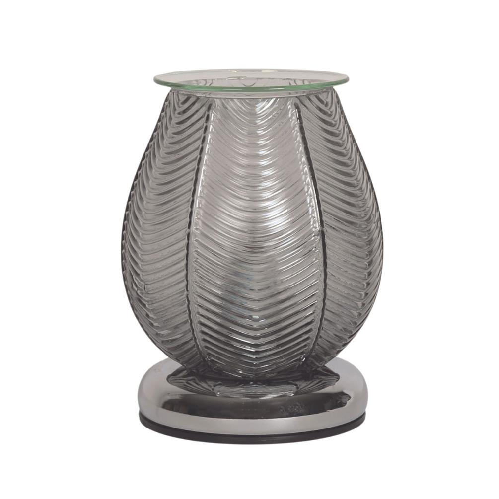 Aroma  Grey Lustre Ribbed Electric Wax Melt Warmer £23.84